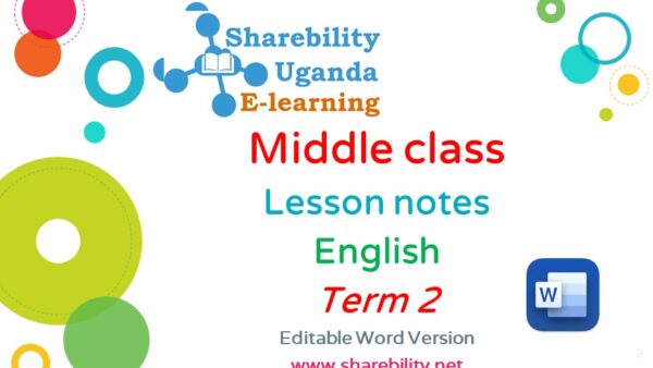 term 2 lesson notes  for  middle for  English