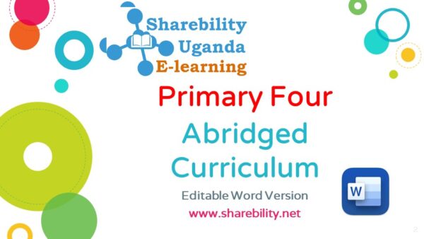 Primary Four Abridged Curriculum