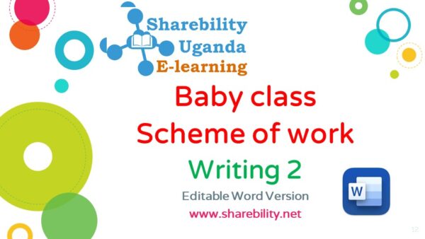 Scheme of  work  for Baby class writing2